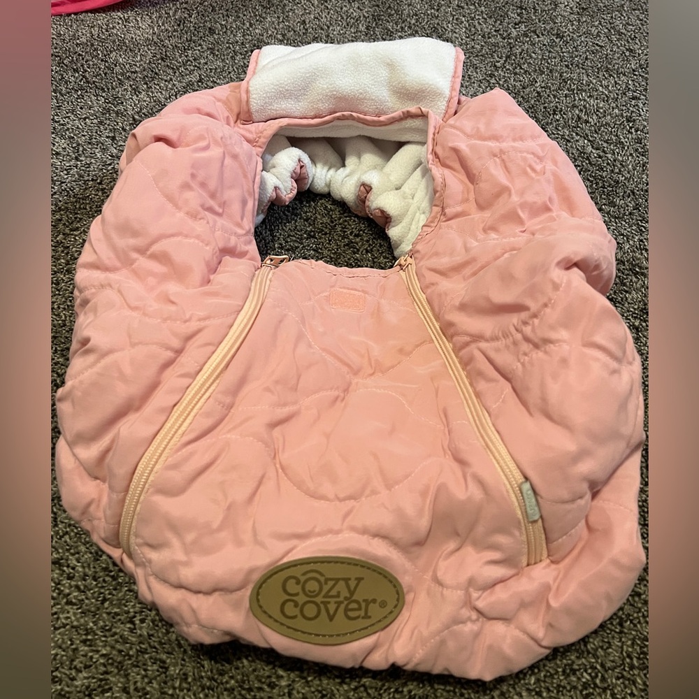 Pink Cozy Cover Infant Car Seat Cover